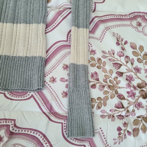 Arizona Striped Vneck Ribbed Sweater XS - Picture 12 of 16